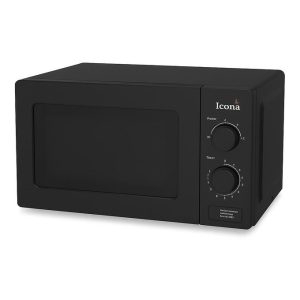 Icona Microwave Oven - 20 Litres Digital Countertop (Black)