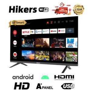 Hikers 32” Frameless Android Smart HD LED TV – GH-32GY-HDS (Black)