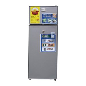 Nasco NASF2-120 Double Door Refrigerator - 90 Litres | Energy Saving Top Freezer Fridge (Silver)